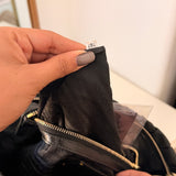 Black Prada Nylon Ruffle Bag