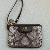 Coach Snakeskin Wristlet
