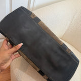 Coach Olive Brown Suede Tote Bag
