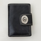 Coach Black Turnlock Wallet/Mini Agenda