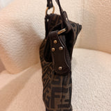 Brown Fendi Zucca Chef Shoulder Bag