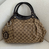 Brown Gucci GG Sukey Tote Bag