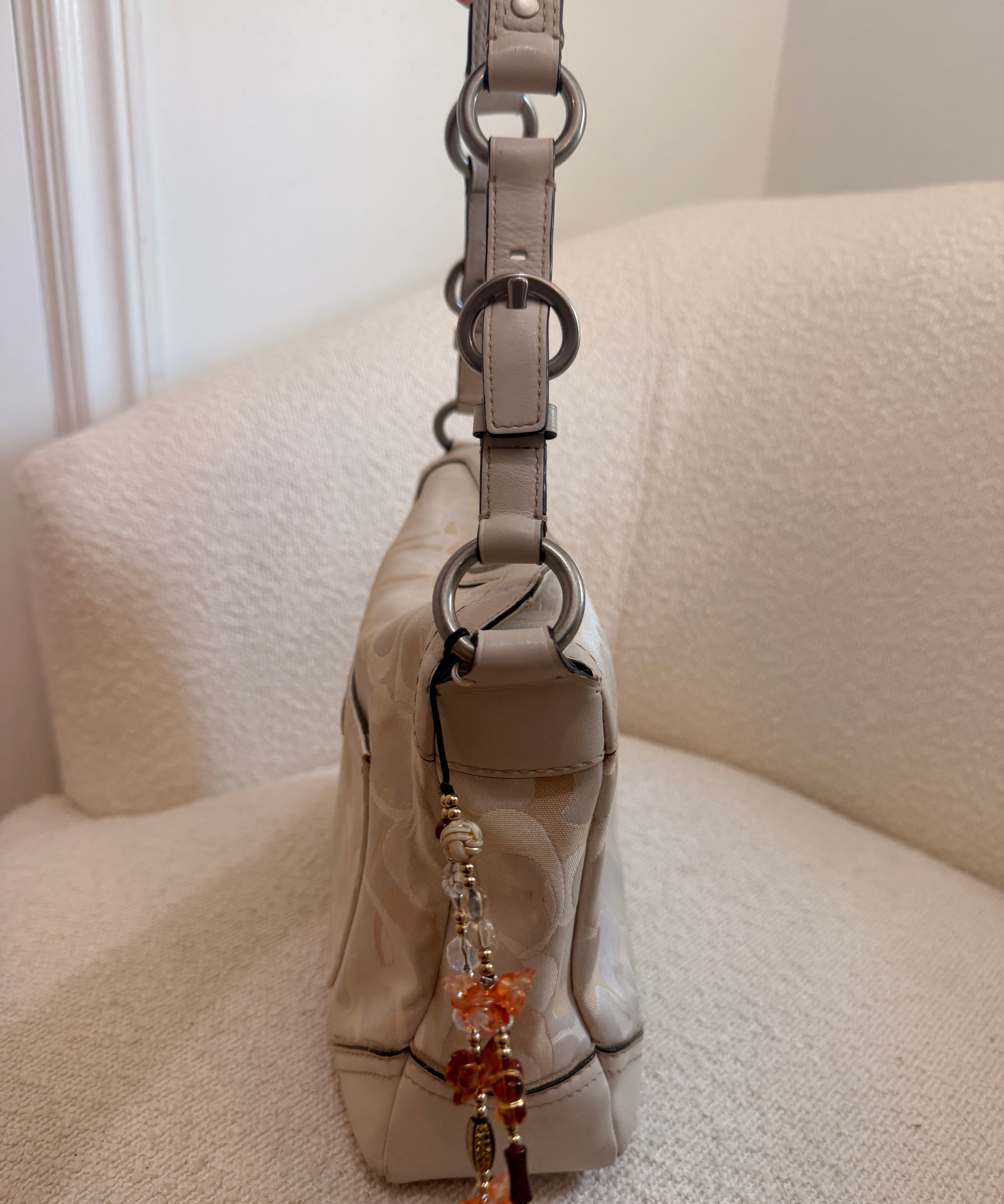 Coach White Chelsea Shoulder Bag