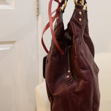 Rare Coach Plum Leather Campbell Hobo Bag