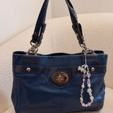 Coach Navy Blue Penelope Tote Bag