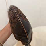 Coach Signature Brown Hobo Bag