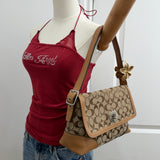 Coach Tan Hamptons Shoulder Bag