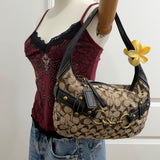 Brown Coach Ergo Belted Shoulder Bag
