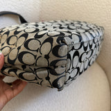 Coach Grey Signature Shoulder Bag