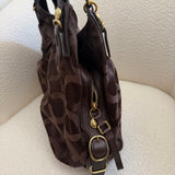 Coach Brown Signature Maggie Bag
