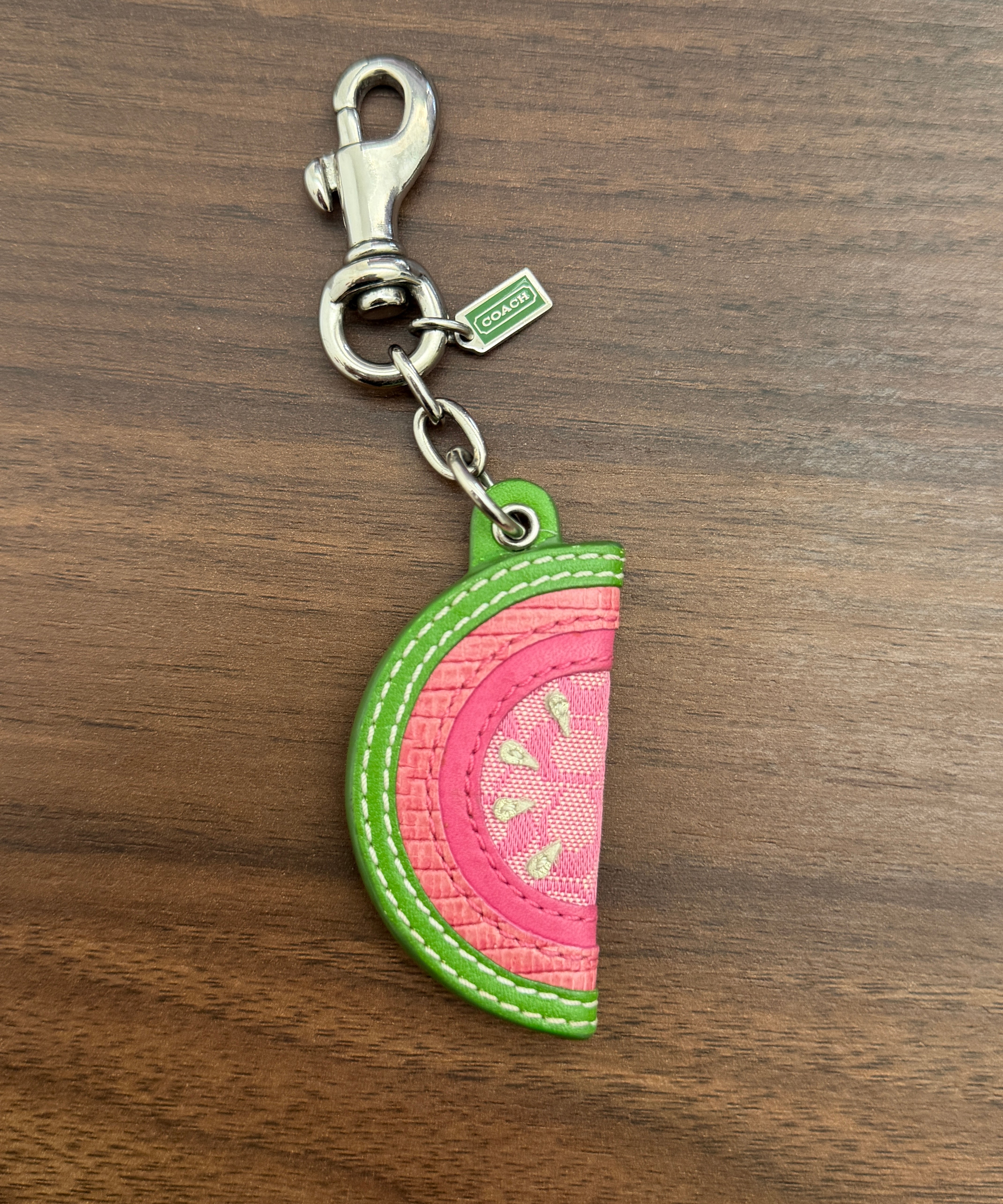 Rare Coach Watermelon Keychain