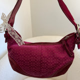 Coach Signature Pink Mini Hobo Bag