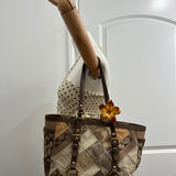 Rare Coach Gold Patchwork Tote Bag