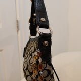 Coach Grey Signature Hobo Bag