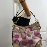 Coach Pink Optic Signature Tote Bag