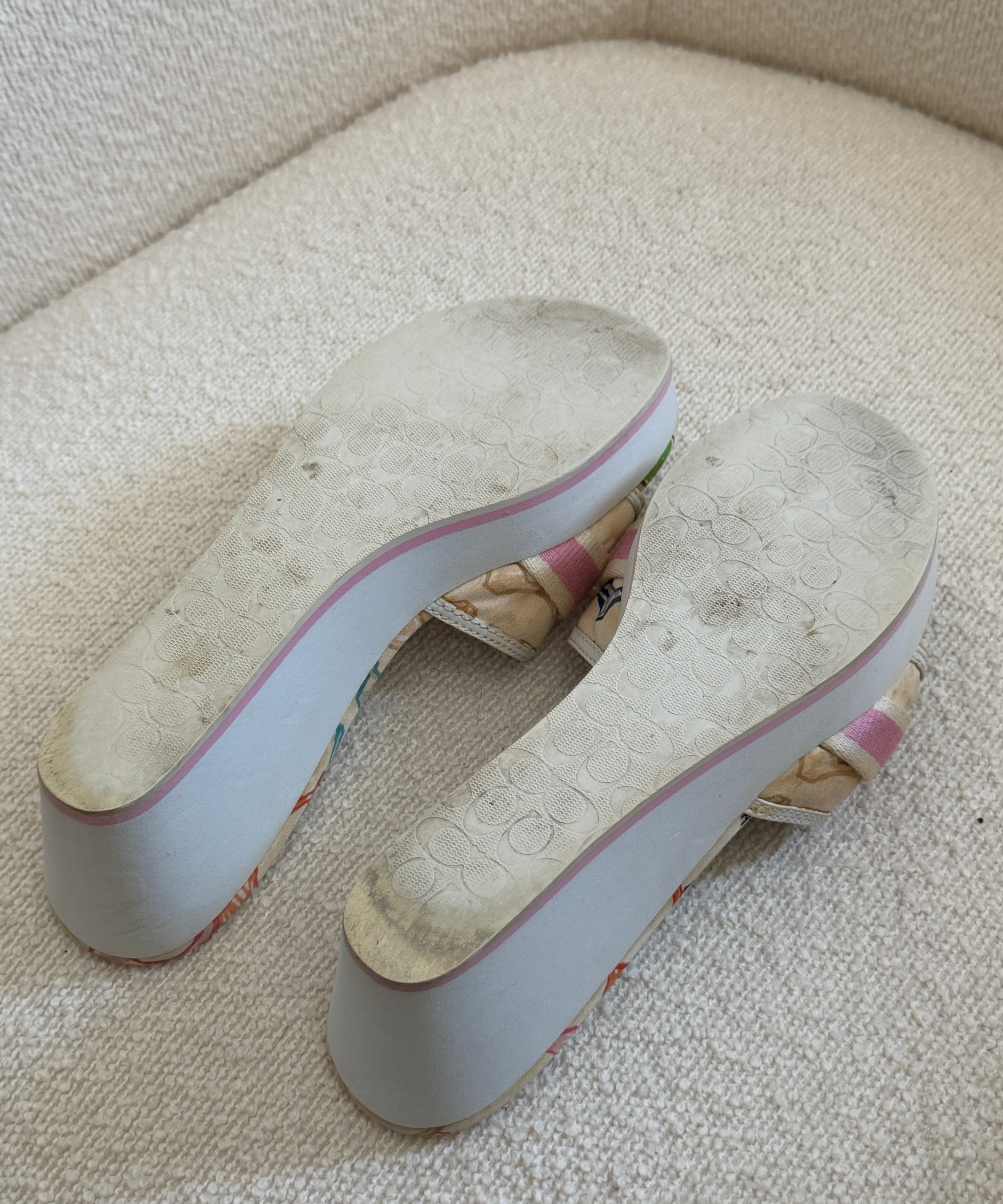 Coach Scribble Optic Peep-Toe Fionah Wedges (8)