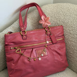 Coach Patent Leather Pink Poppy Tote Bag