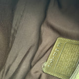 Coach Olive Green Nubuc Shoulder Bag