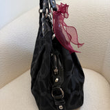 Coach Black Canvas Maggie Bag