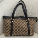 Brown Gucci Abbey Mini Tote Bag