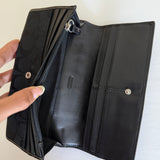 Coach Black Hamptons Snakeskin Shoulder Bag