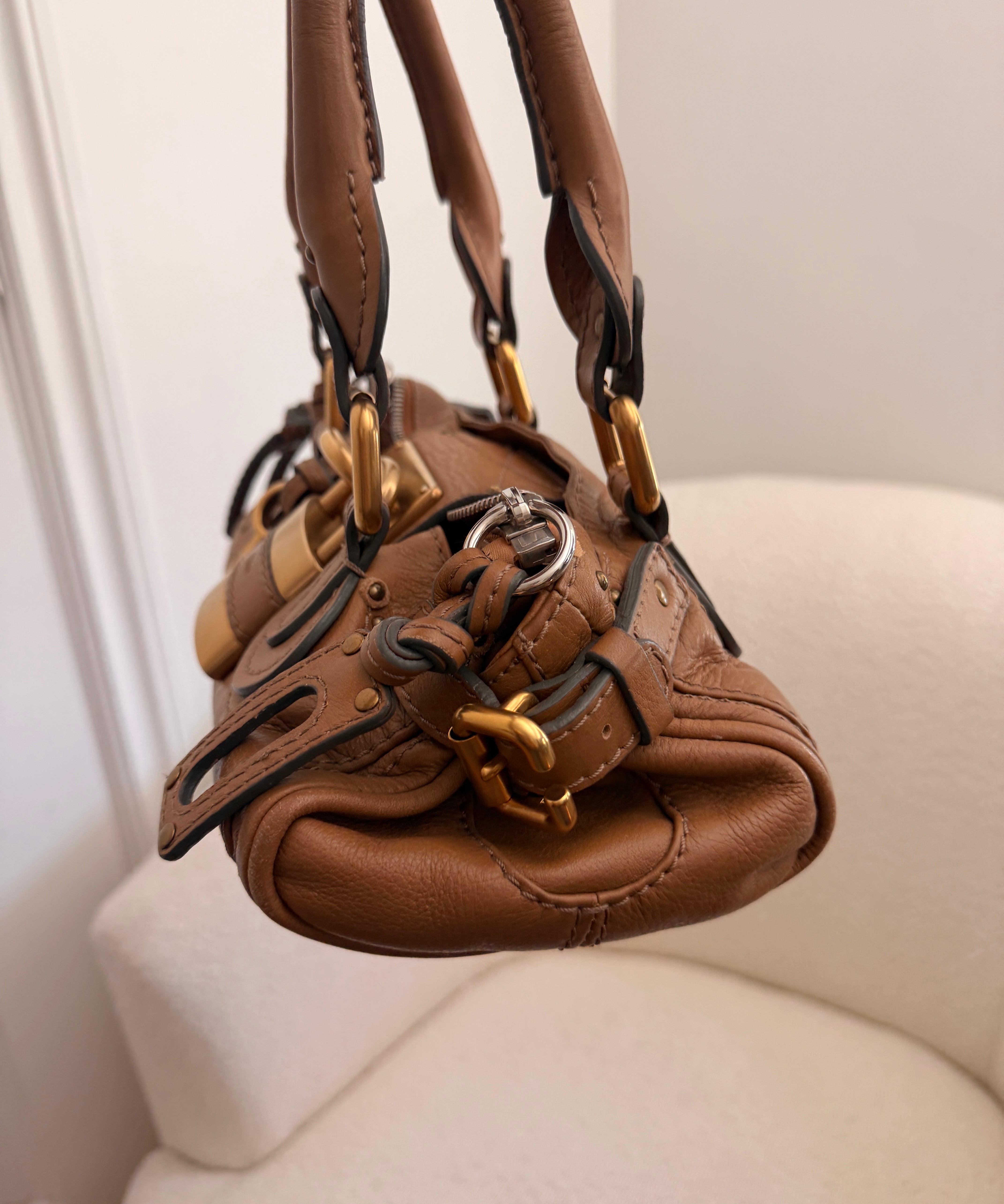 Chloe Mini Paddington Leather Tan Handbag