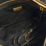 Miu Miu Black Vitello Lux Leather Bag