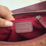 Burgundy Dior Diorrisimo Hobo Shoulder Bag