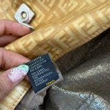 Fendi FF Gold Mini Mamma Baguette Shoulder Bag