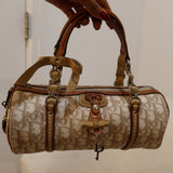 White Dior Romantique Mini Barrel Bag