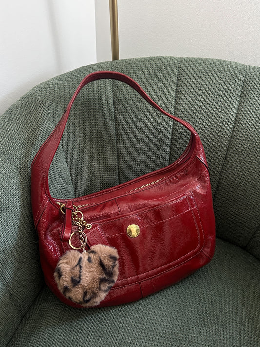 Coach Red Patent Ergo Bag