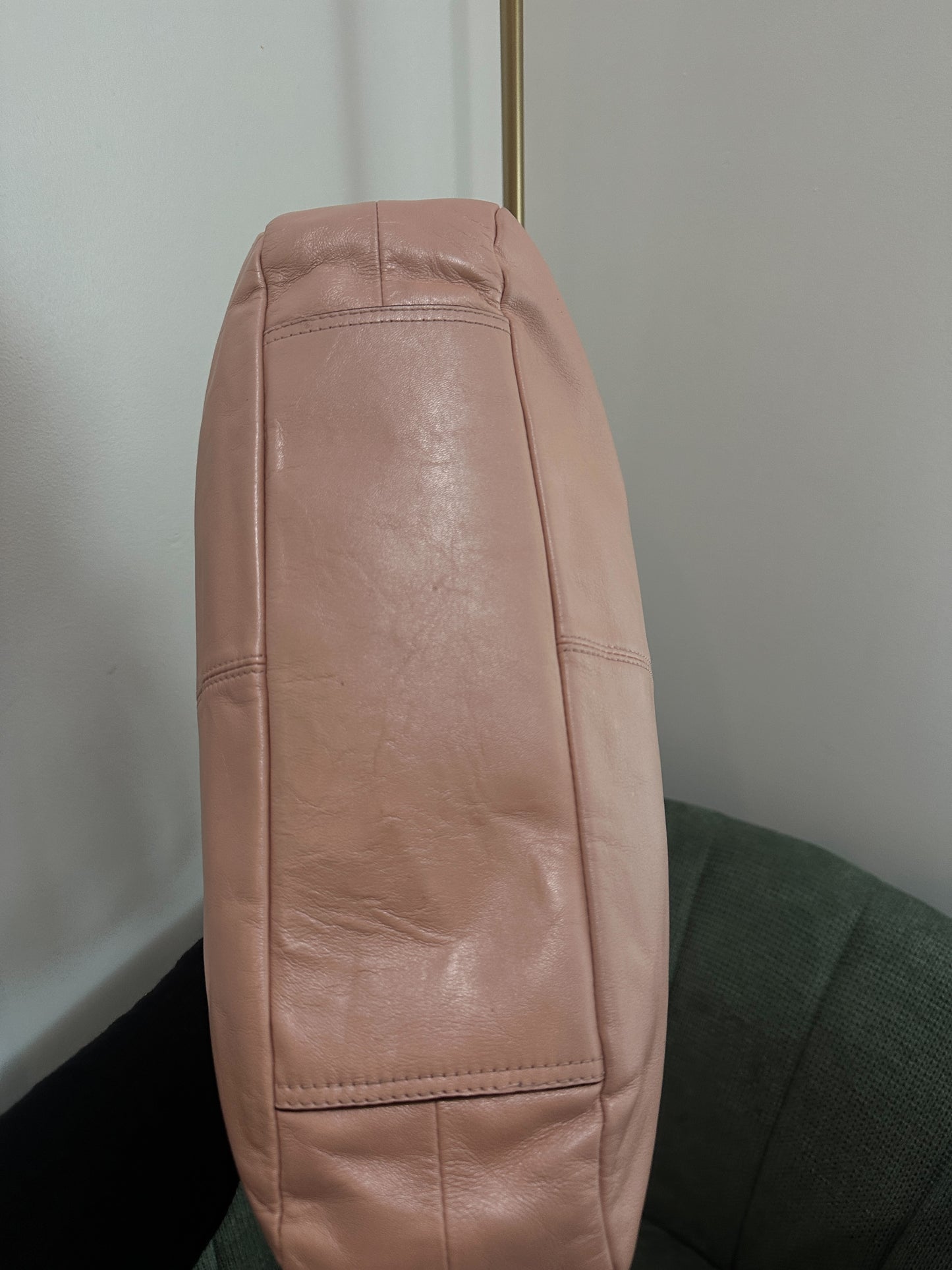 Coach Pastel Pink Shimmer Lexi Tote Bag