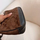 Coach Brown Signature Demi Hamptons Bag