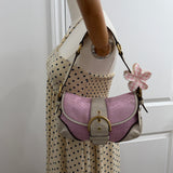 Rare Coach Pink Canvas Mini Soho Bag