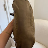 Olive Green Prada Tessuto Nylon Shoulder Bag