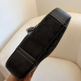 Coach Black Signature Hamptons Signature Hobo Bag