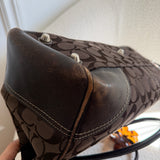 Coach Brown Signature Hamptons Carry-All Bag