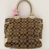 Spring Daisy Coach Signature Tote Bag