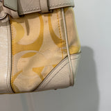 Coach Butter Yellow Signature Hamptons Carry-All Bag