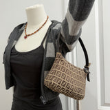 Fendi Signature Brown Pochette Bag