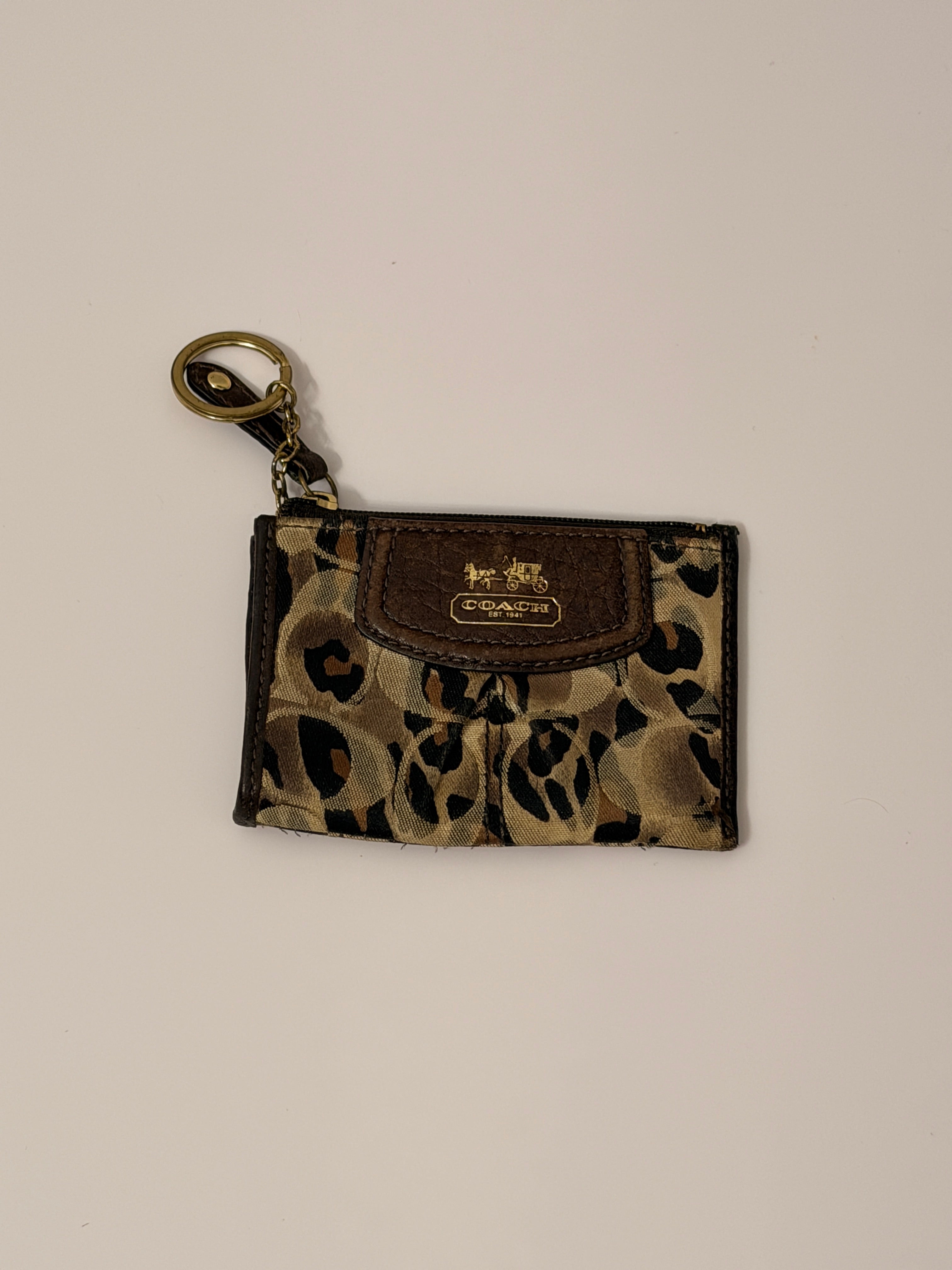 Coach Brown Leopard Print Wallet – Couture Collective