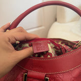 Red Gucci Mini D-Ring Shoulder Bag