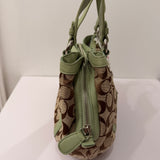 Coach Green Trim Penelope Tote Bag