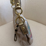 Coach Beige Signature Poppy Shoulder Bag