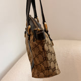 Brown Gucci Abbey Mini Tote Bag