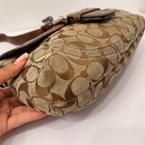 Coach Brown Canvas Large Soho Bag