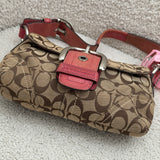 Rare Pink Trim Canvas Mini Soho Bag