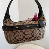 Brown Signature Coach Ergo Belted Shoulder Bag