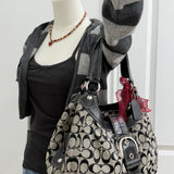 Coach Grey Signature Soho Lynn Bag