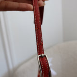 Coach Red Monogram Hamptons Clip Bag
